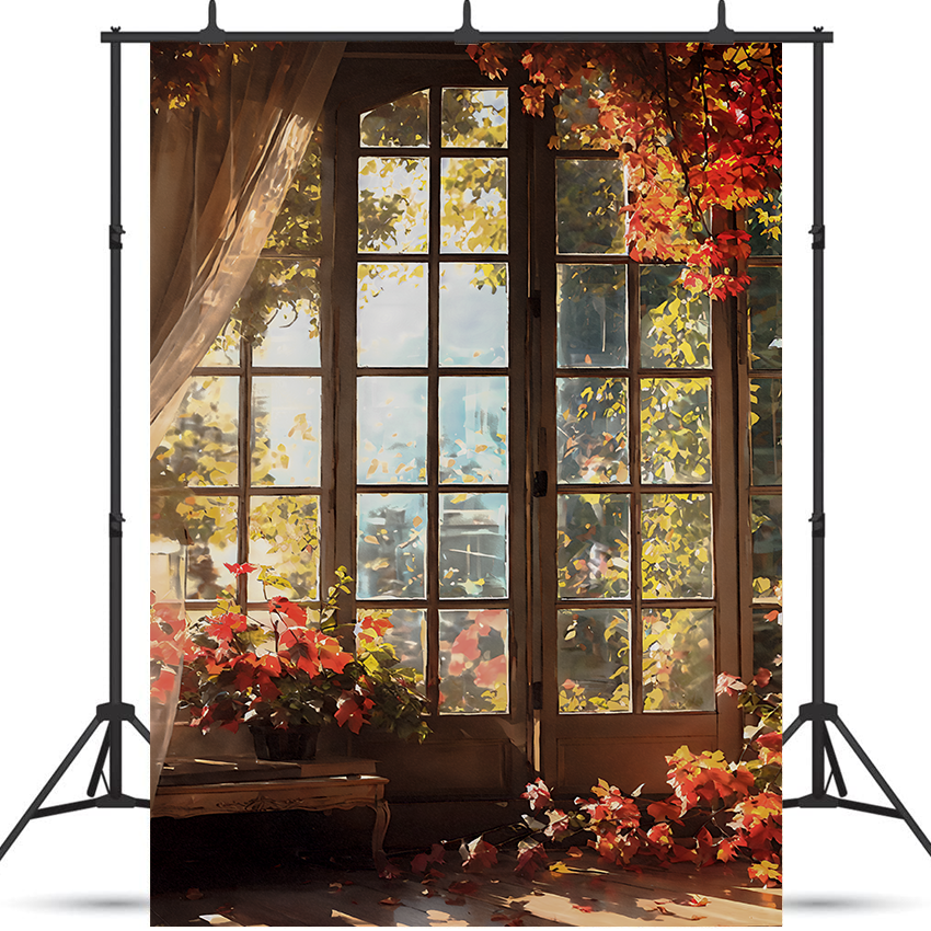 Autumn Wall Flower Backdrop Portrait Photography Photo Studio Prop SBH0684