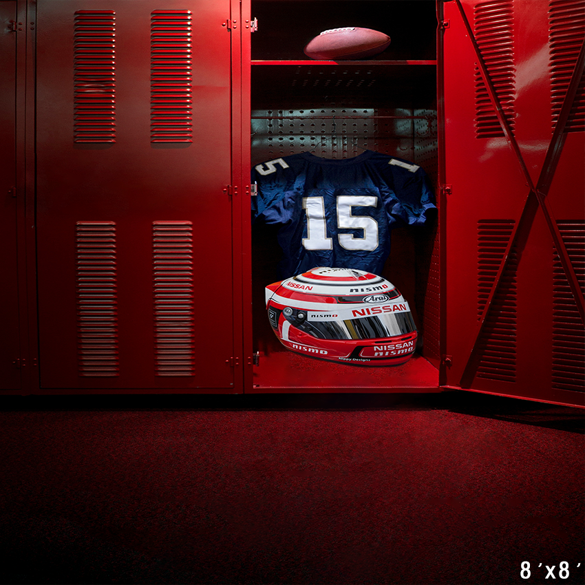 American Football Locker Room Sports Photography Backdrop SBH0721