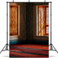 Red Chinese Traditional Living Room Photography Backdrops SBH0728