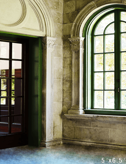 Elegant Stone Arch and Window Photography Backdrop SBH0751