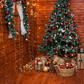 Green Christmas Tree Decorated Backdrop for Photography SBH0288