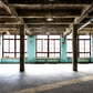 Old Abandoned Warehouse With Big Windows Photography Backdrop SBH0231