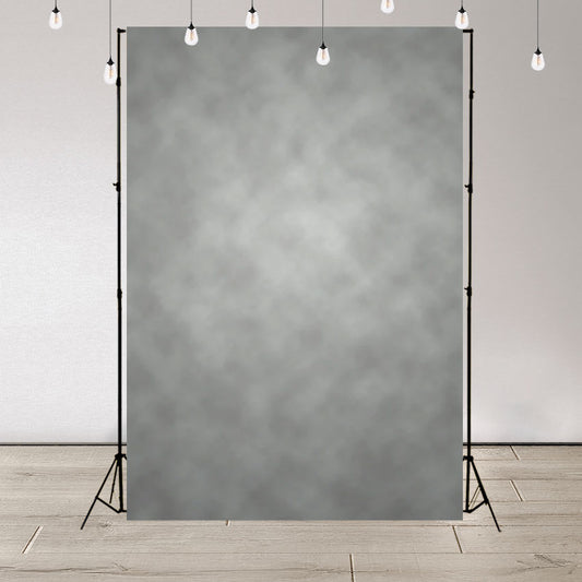 Grey Mottled Abstract Portrait Photography Backdrop