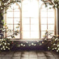 Windows Flowers Stone Floor Wedding Spring Backdrops