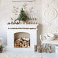 White Fireplace Christmas Photo Backdrops