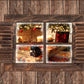 Brown Wooden Window Christmas Gift Photo Backdrops