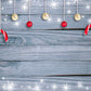 Christmas Light Snowflake Wood Wall Photography Backdrop