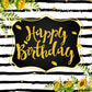 Sunflower Decoration Stripe Photography Backdrop for Birthday