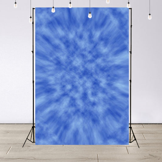 Blue Art Abstract Photo Booth Prop Backdrops for Studio