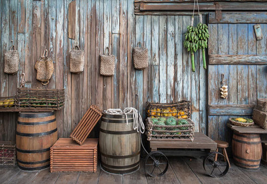 Wooden Barn Warehouse Photography Backdrops