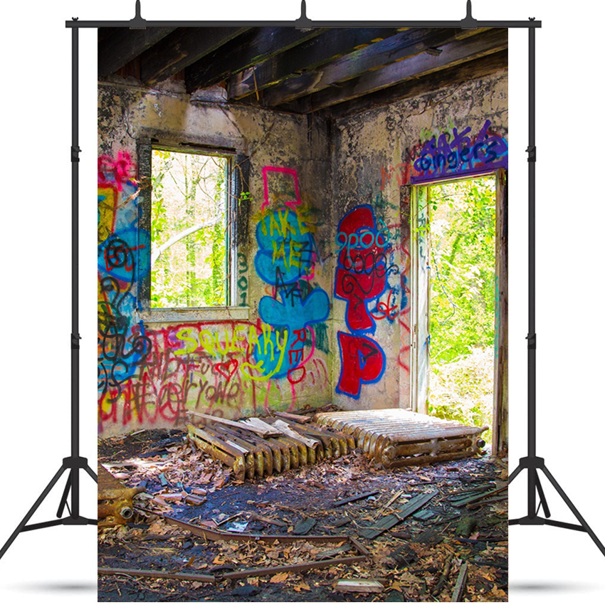 Inside Old Abandoned Building Backdrop for Photography SBH0205