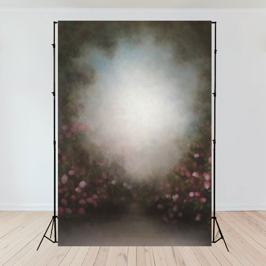 Pink Floral Abstract Bright Backdrops for Photography Prop