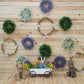 Spring Wooden Wreath Photography Backdrops for Pictures