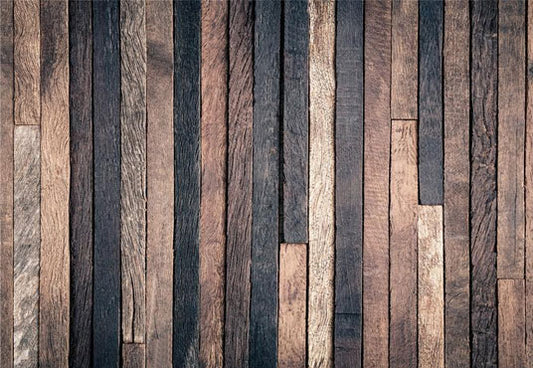 Anti-Wrinkle Dark Wood Wall Photo Backdrop for Pictures