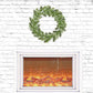 White Brick Wall Christmas Fireplace Photo Backdrops