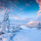 White Snow Mountain Photo Backdrop for Winter