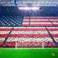 Stadium American Flag Crowd Backdrop Football Field Photography Background