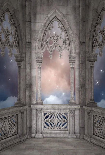 Observation Deck Dream Castle Backdrops for Night View
