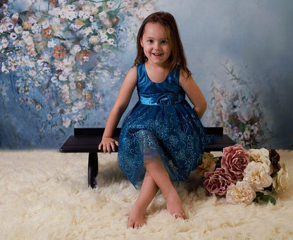 Portrait Floral Wedding Baby Newborn Backdrop for Photo Studio