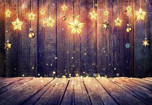 Buy Light Star Wood Wall Photography Backdrop for Christmas Online ...