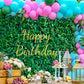 Fresh Green Leaves Photography Backdrop for Birthday Party