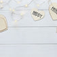 Love Heart Card On White Wood Floor Decoration Backdrop for Father's Day Photography