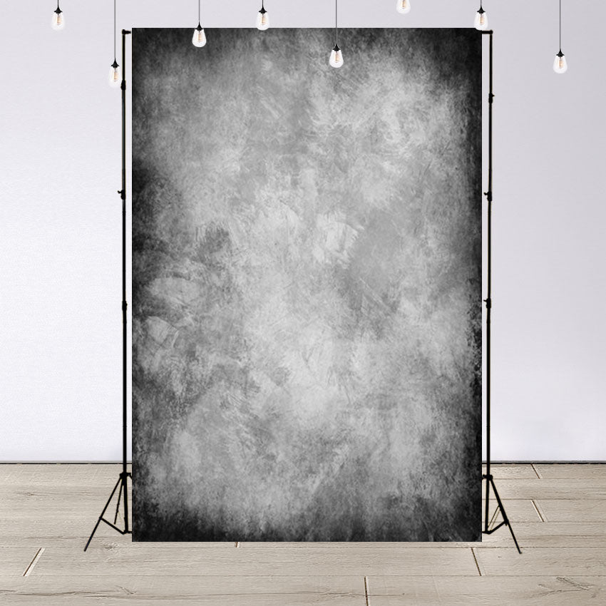 Black and Grey Texture Abstract Backdrop for Photo Studio Prop