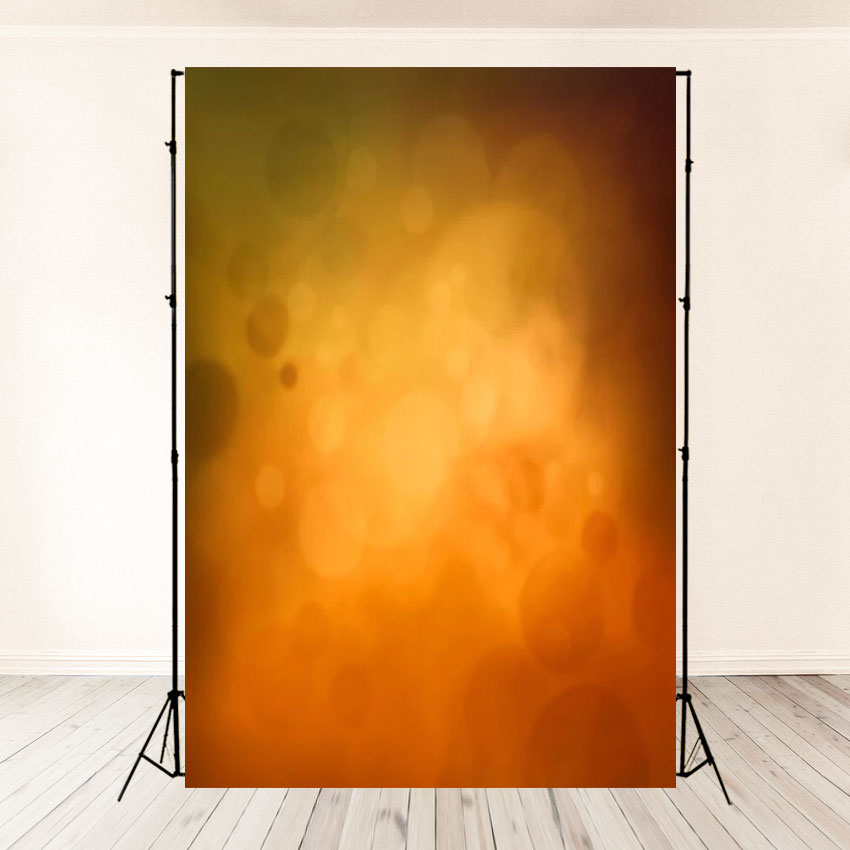 Brown Orange Polka Abstract Backdrop for Table Banner