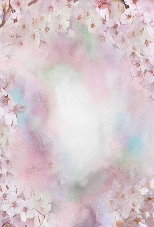 Pink Floral Newborn Baby Show Backdrops for Picture