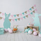 Wood Floor Happy Easter Colorful Eggs Backdrop