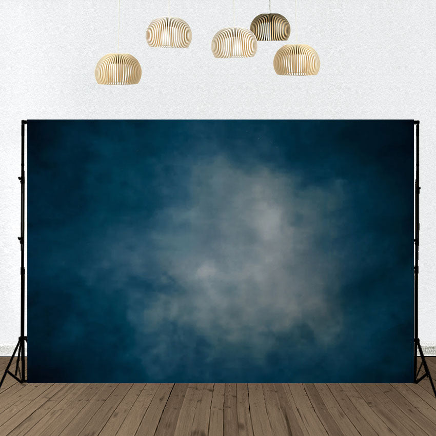 Abstract Deep Blue White Pattern Photography Backdrops KH13278