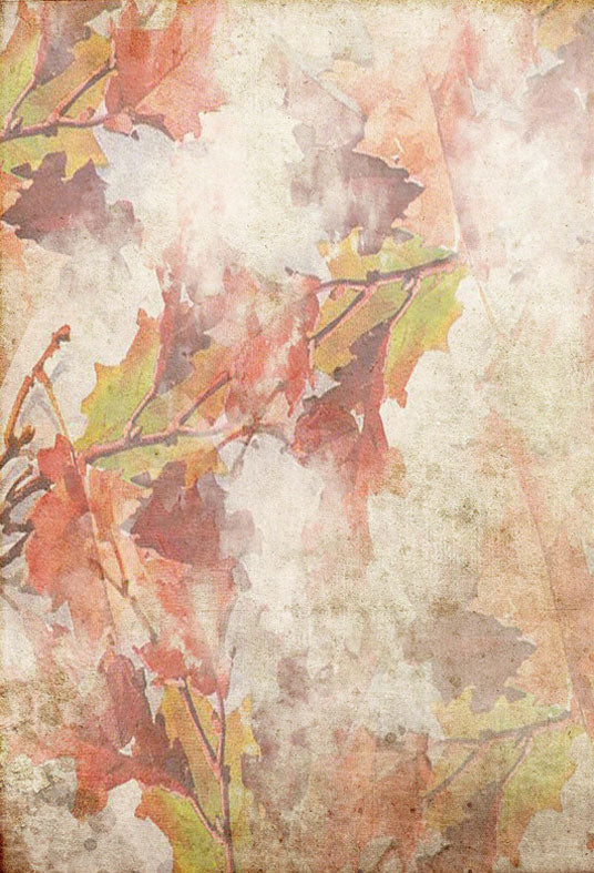 Vintage Maple Autumn Floral Backdrops for Picture