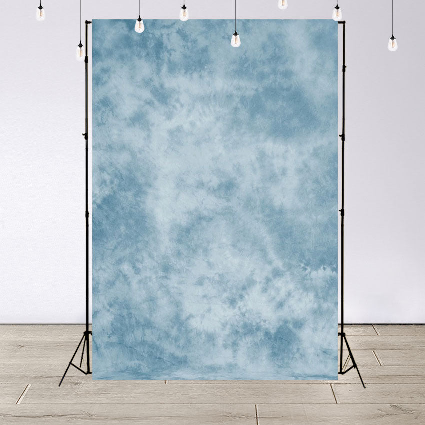 Abstract White and Blue Mottled Photo Booth Backdrops for Picture