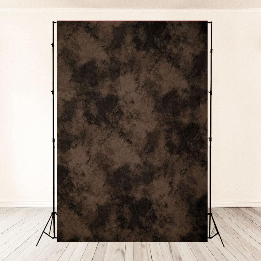 Brown and Black Abstract Mottled Photo Studio Backdrop Prop