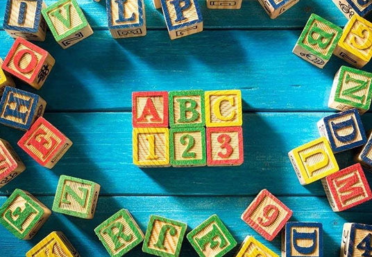 ABC 123 Backdrop Back to School Theme Background for Photography