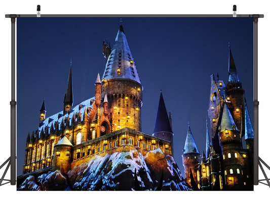Halloween at Hogwarts Harry Potter Castle Backdrop for Photography SBH0242