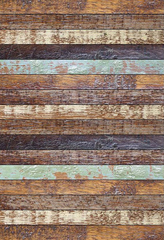 Grunge Wood Color Floor And Old Wood Wall Texture For Photo Backdrop