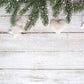 White Wood Wall Snowflake Photo Booth Christmas Backdrop