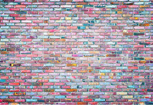 Colorful Graffiti Brick Wall Backdrop Party Decoration Photography Background