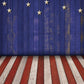 Wood Floor Backdrop America Flag Pattern Photography Background