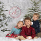 Snow Winter Pine Shiny Snowflake Photo Backdrop for Party