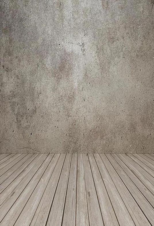 Abstract Wall Wood Floor Photo Backdrop for Studio