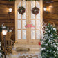 Merry Christmas Photo Studio Background Wood House for Prop