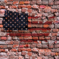 Flag Of USA Painted On Brick Wall Photography Backdrop SBH0170