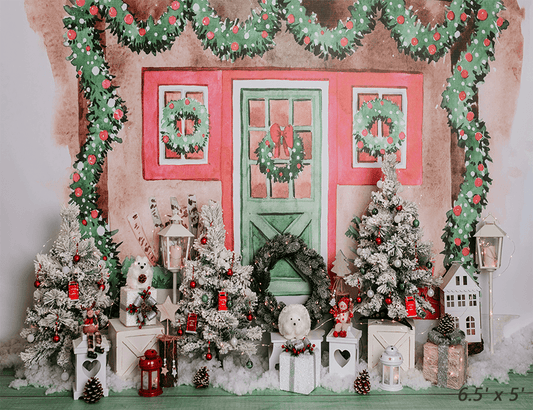 Merry Christmas Watercolour Backdrop for photoshootings SBH0263