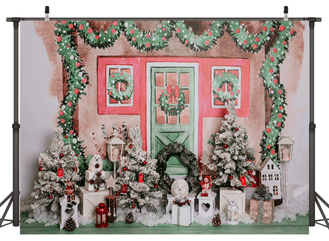 Merry Christmas Watercolour Backdrop for photoshootings SBH0263