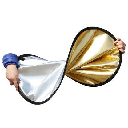 43 Inch/110cm Round 2-in-1 Multi-Disc Reflector for Studio Photography Lighting and Outdoor Lighting