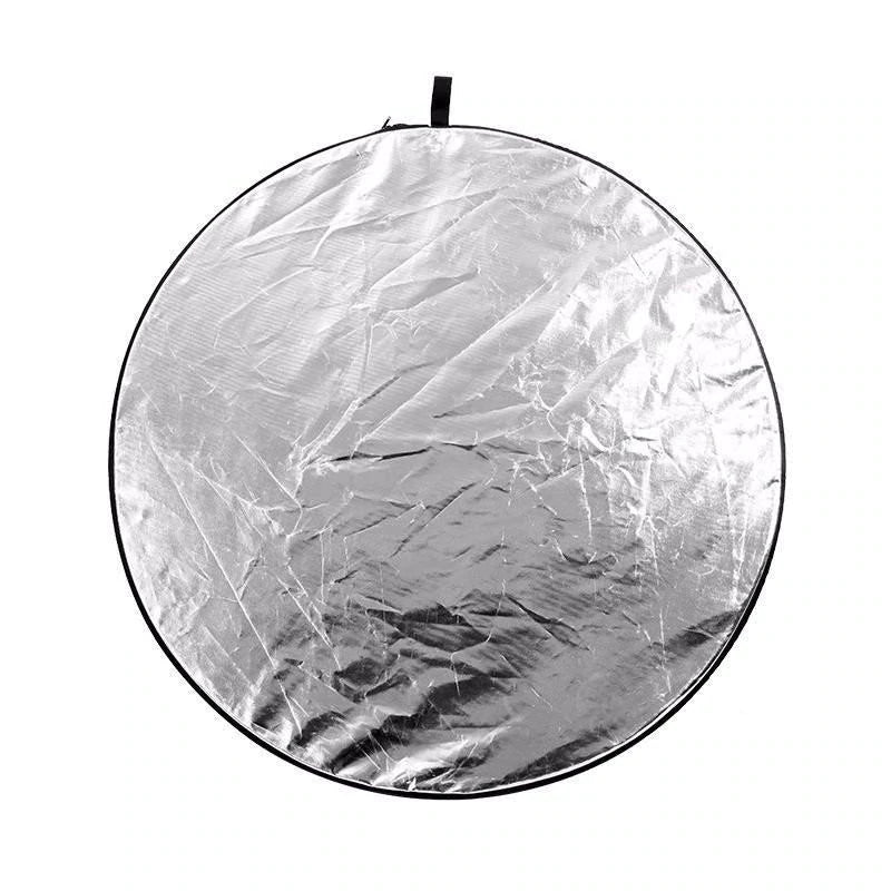 24 Inch/60cm Round 2-in-1 Multi-Disc Reflector for Studio Photography Lighting and Outdoor Lighting