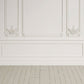 Wedding White Wall Wood Floor Backdrop for Studio