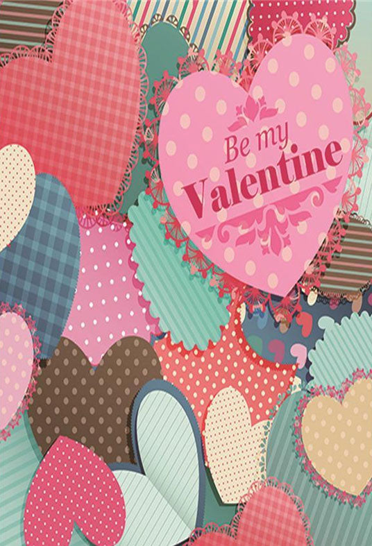 Love Heart Backdrop For Valentine's Day Photograph Background